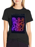 Neon Aerial Acrobatics Graphic T-Shirt