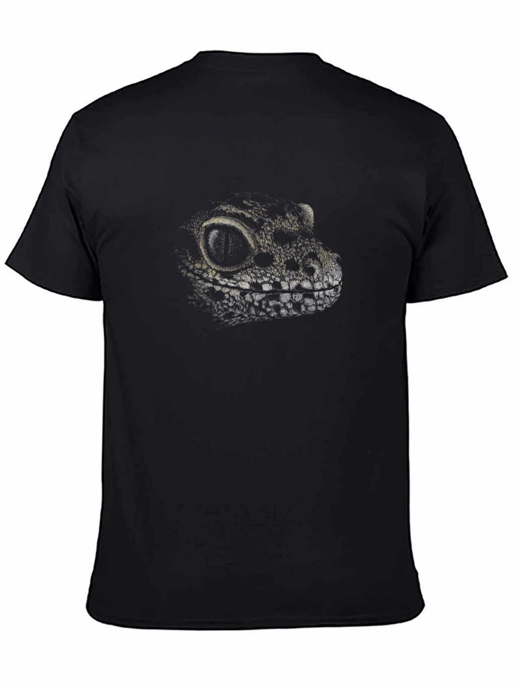 Reptile Head Graphic Black T-Shirt