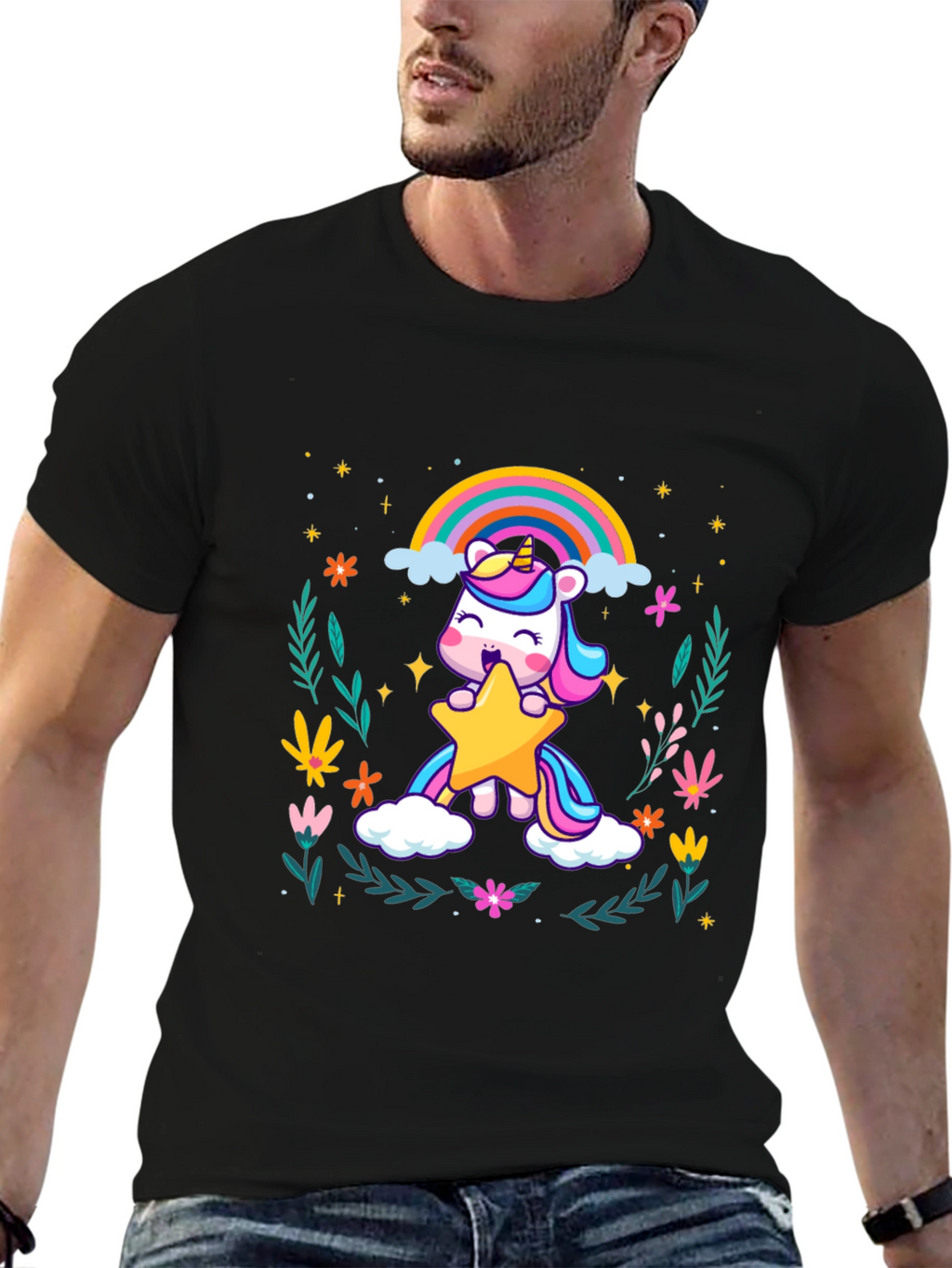 Unicorn Star Graphic Tee