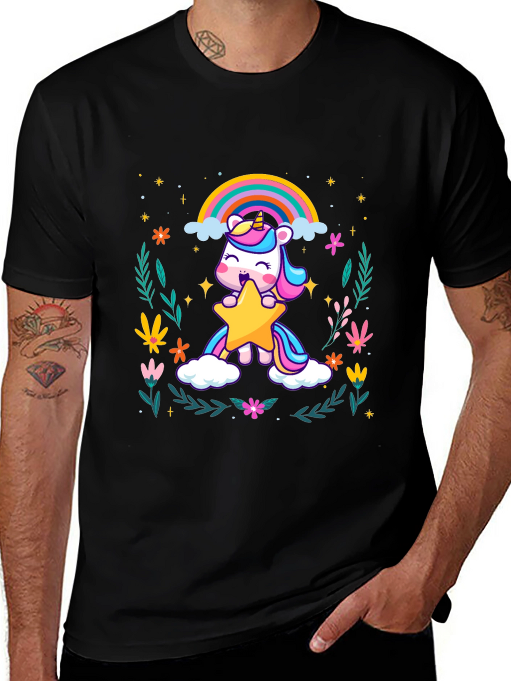 Unicorn Star Graphic Tee