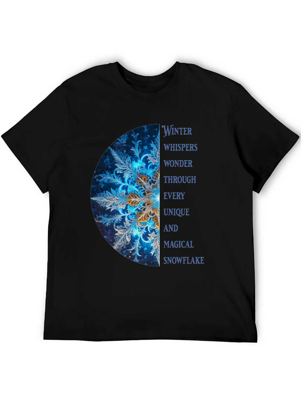 Winter Snowflake Graphic T-Shirt - Unique & Magical