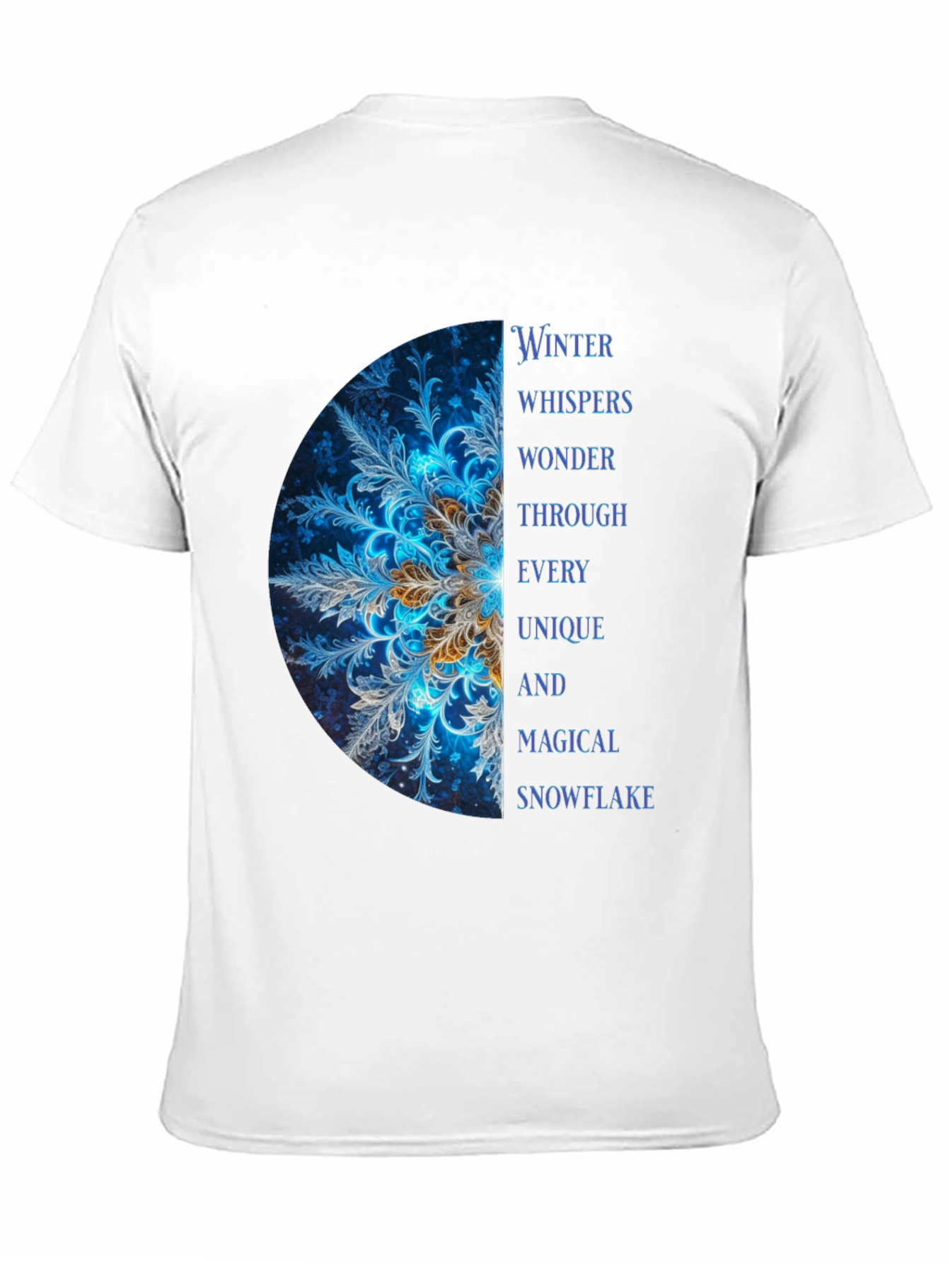 Winter Snowflake Graphic T-Shirt - Unique & Magical