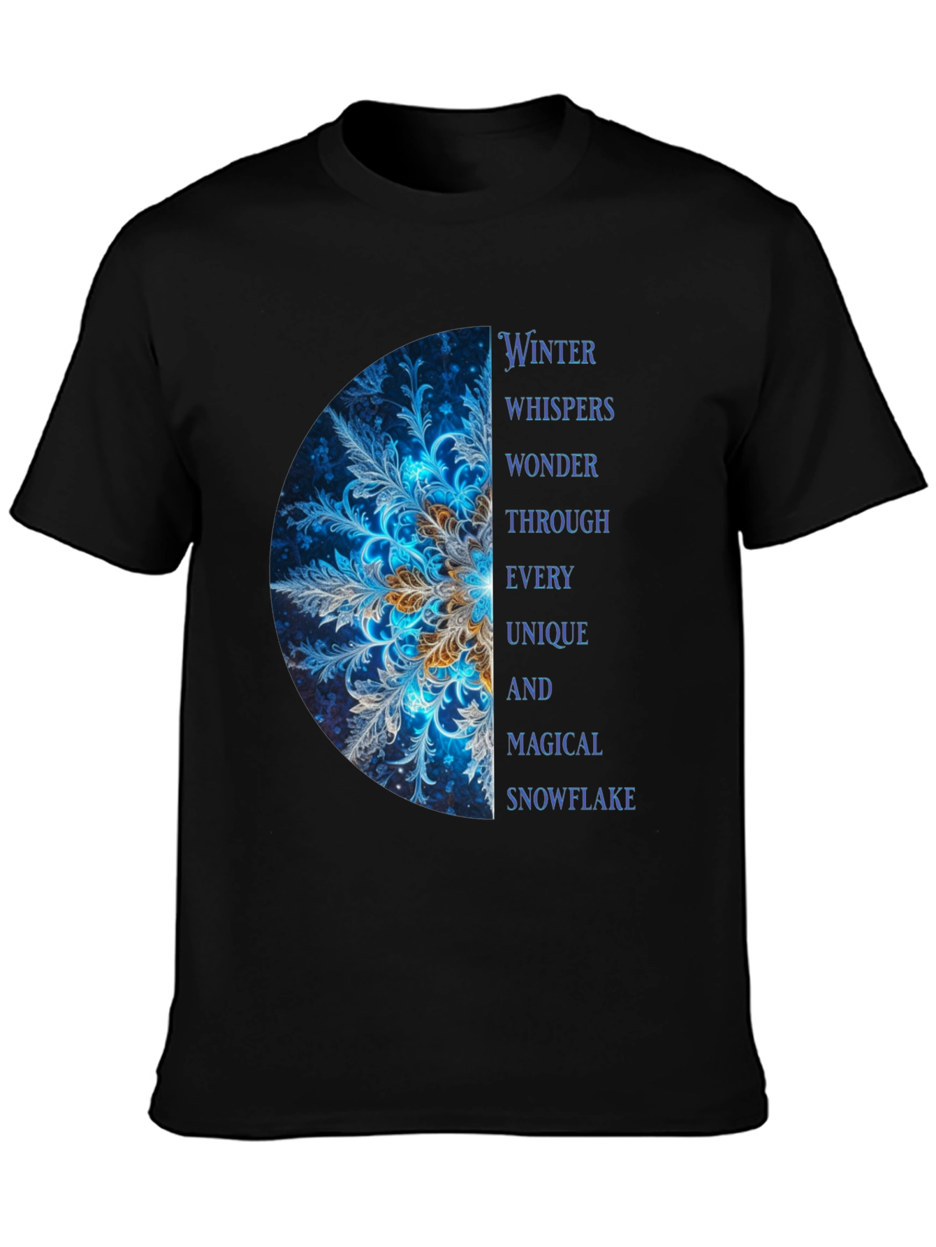 Winter Snowflake Graphic T-Shirt - Unique & Magical