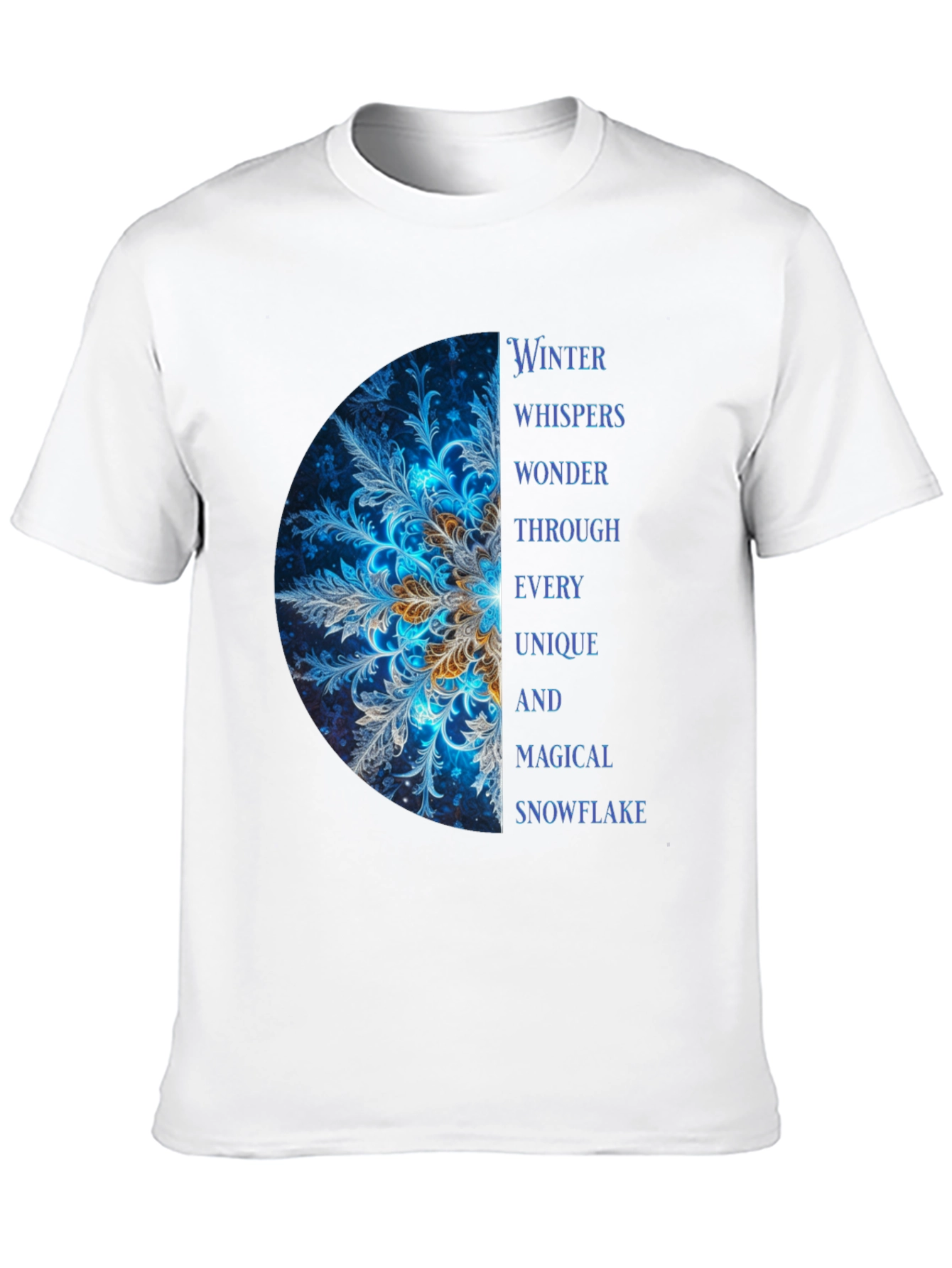 Winter Snowflake Graphic T-Shirt - Unique & Magical