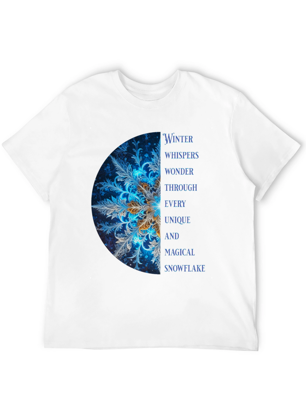 Winter Snowflake Graphic T-Shirt - Unique & Magical