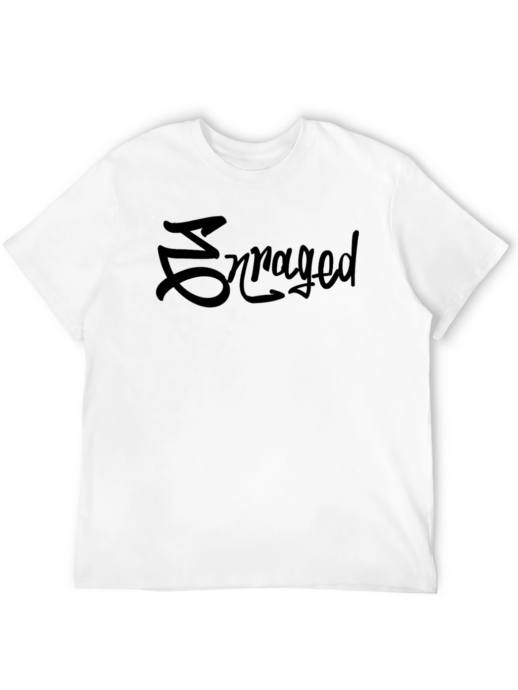 Enraged Graphic Tee - Black Cotton Comfort