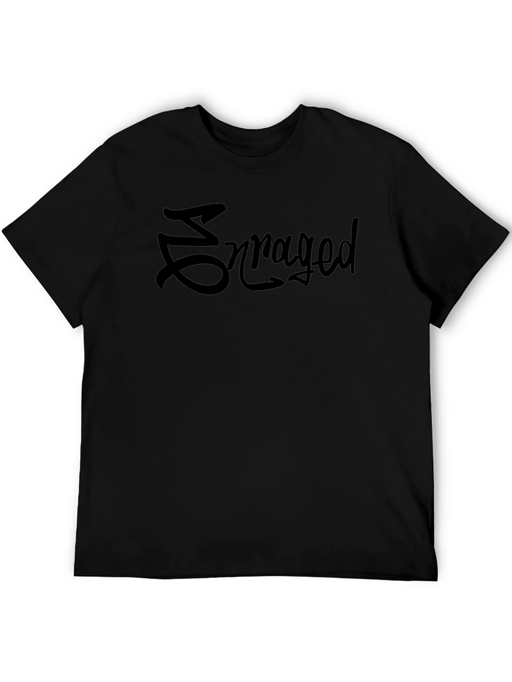 Enraged Graphic Tee - Black Cotton Comfort