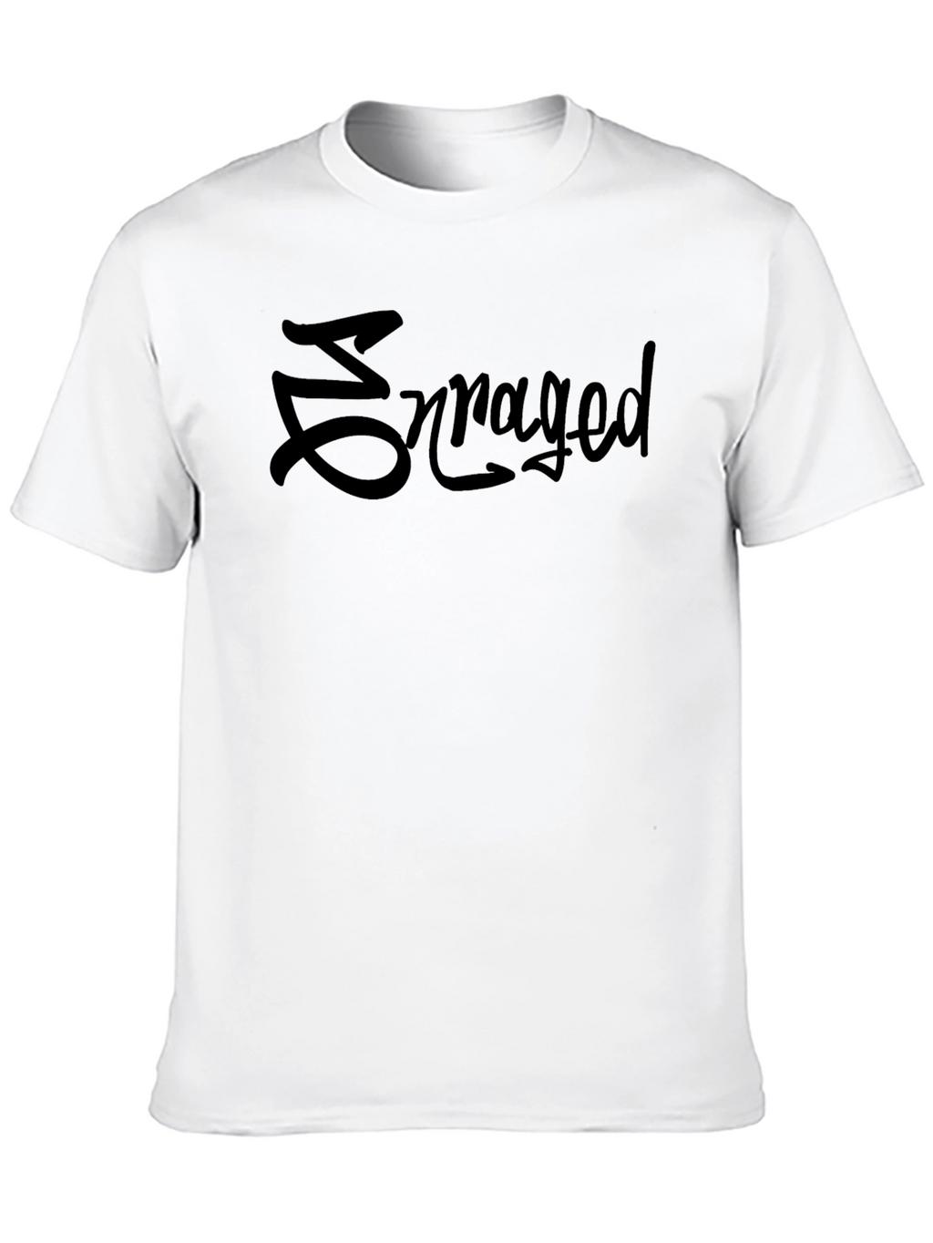 Enraged Graphic Tee - Black Cotton Comfort