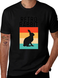 Retro Rabbit Graphic Tee - Classic Cool