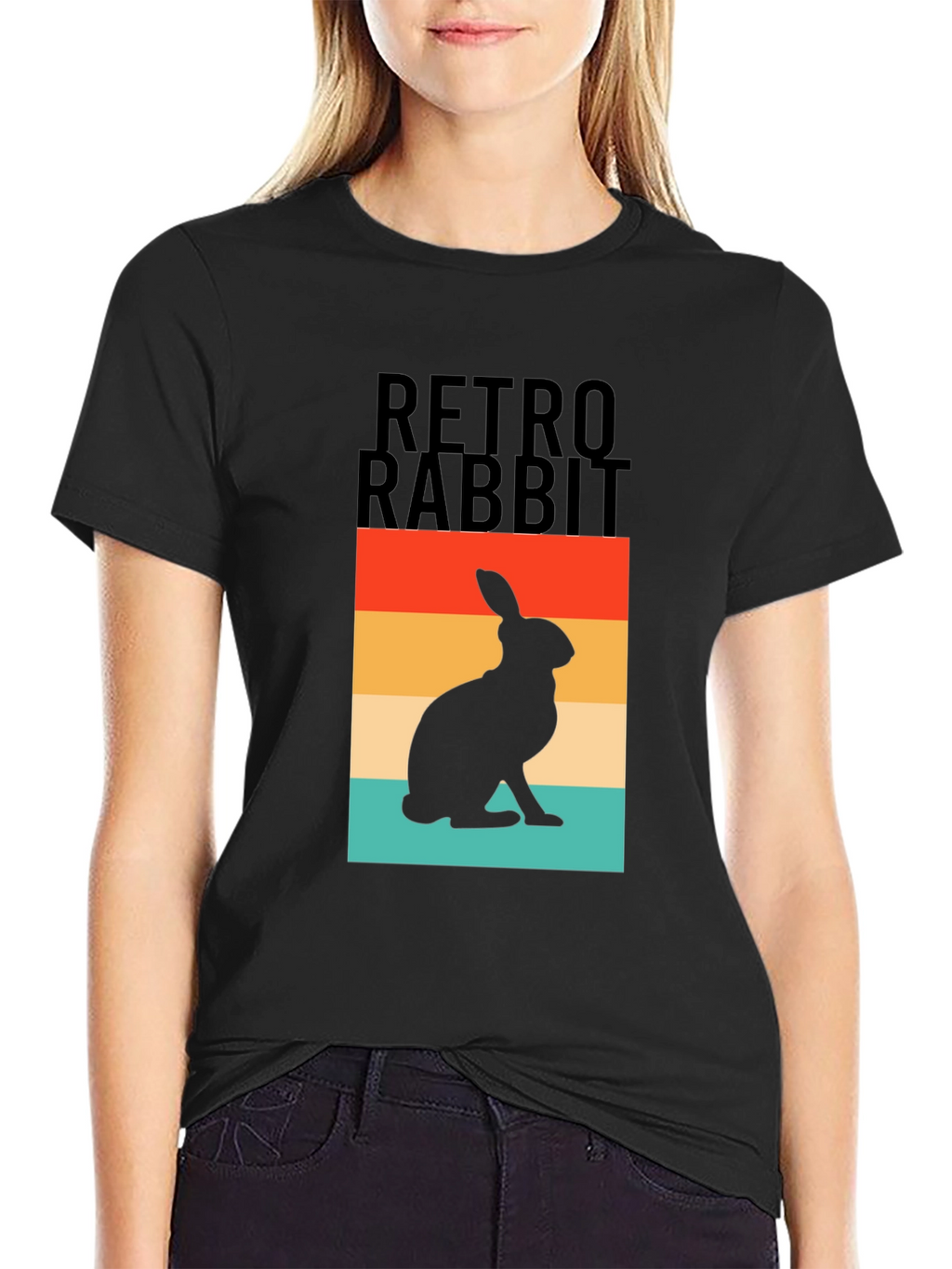 Retro Rabbit Graphic Tee - Classic Cool