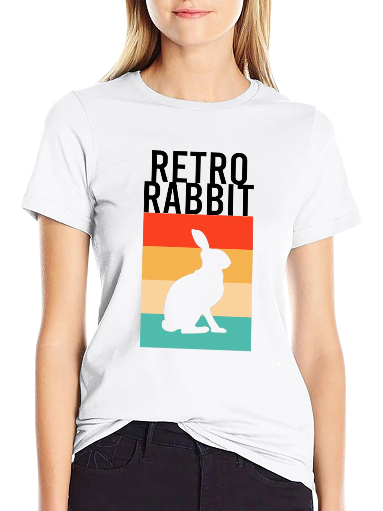 Retro Rabbit Graphic Tee - Classic Cool