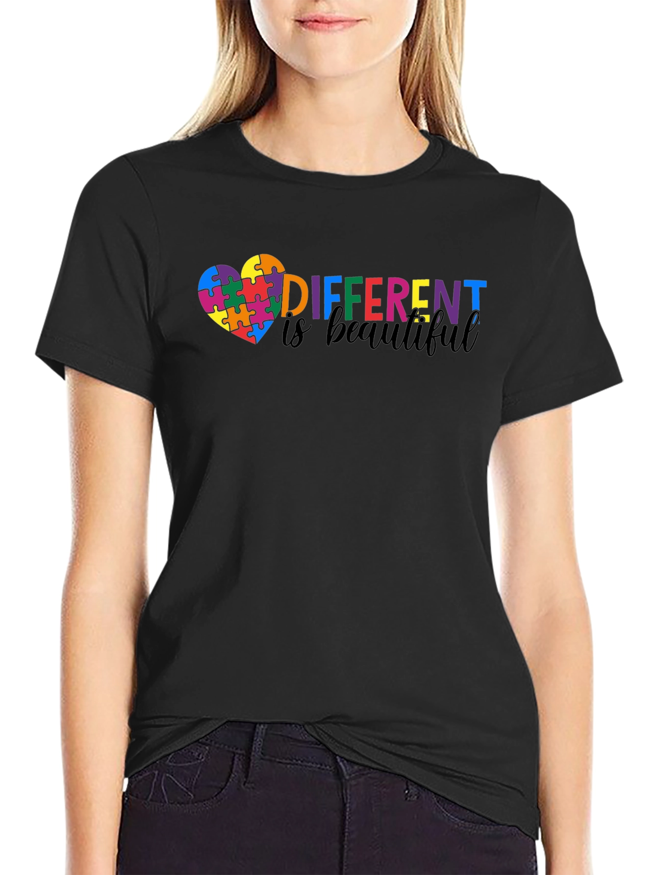Different Is Beautiful Autism Awareness T-Shirt