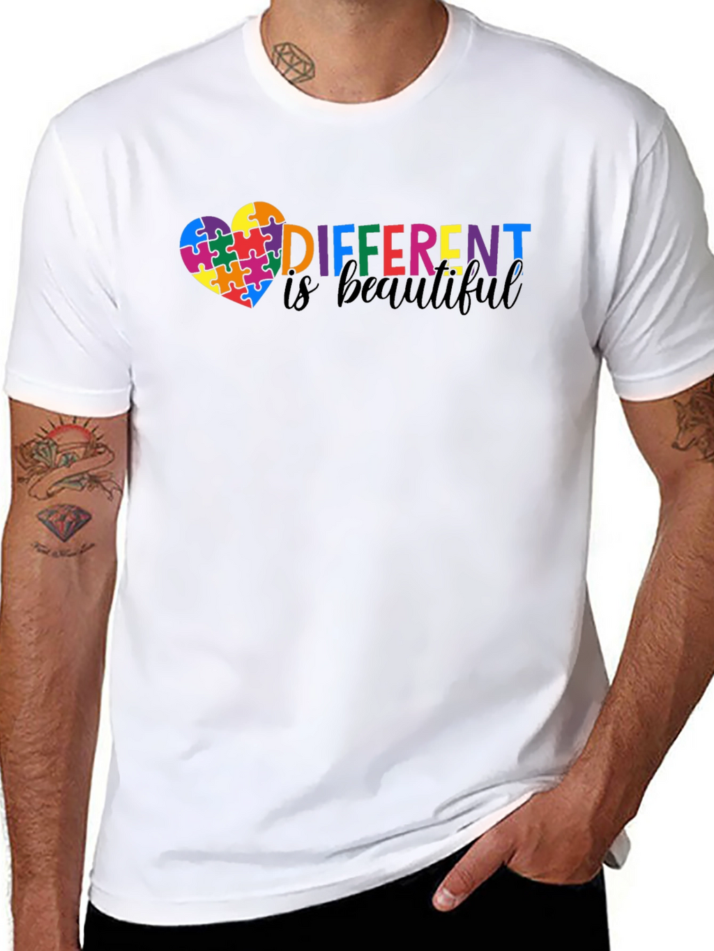 Different Is Beautiful Autism Awareness T-Shirt