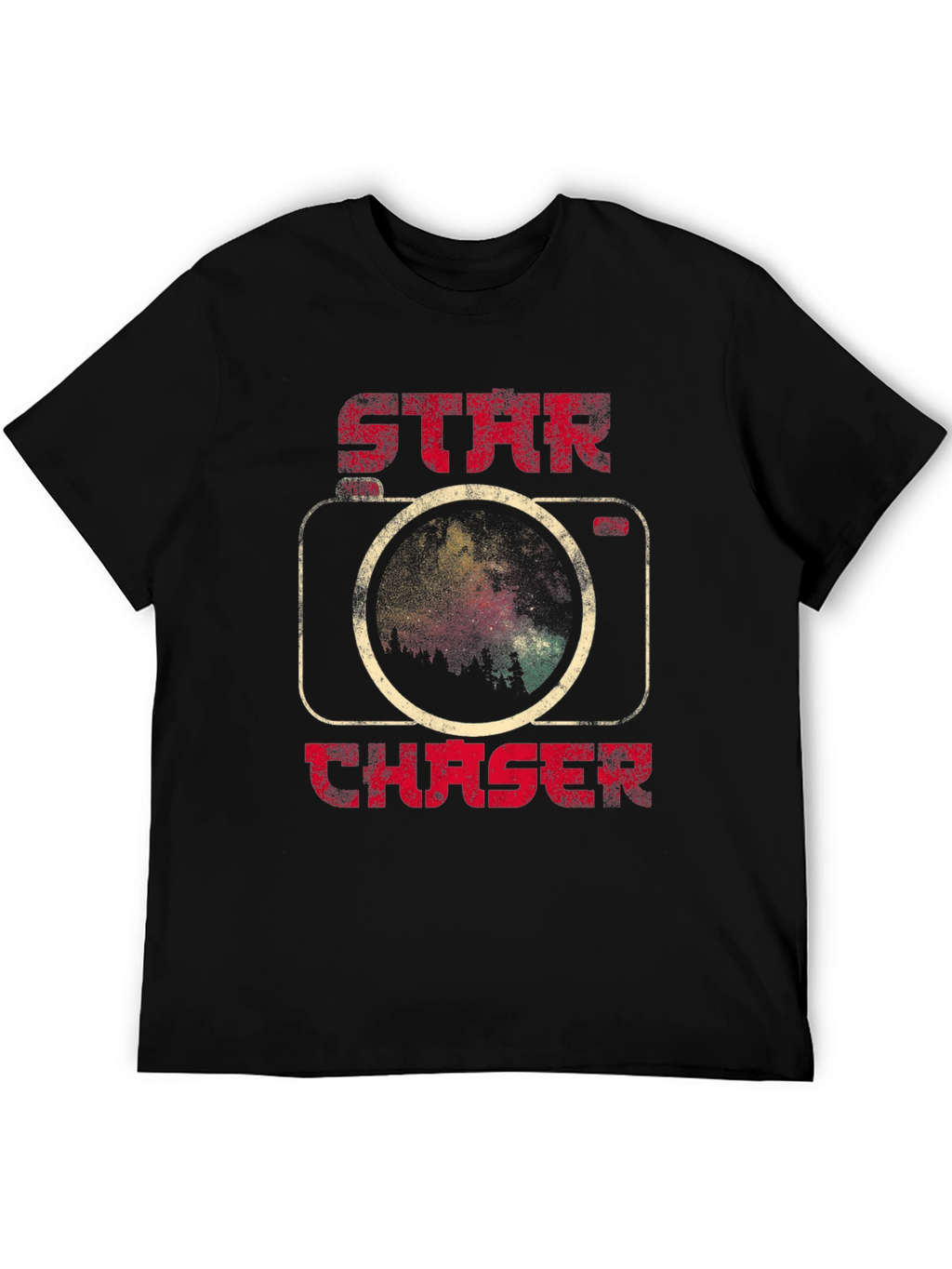 Star Chaser Graphic Tee - Black Astronomy Shirt