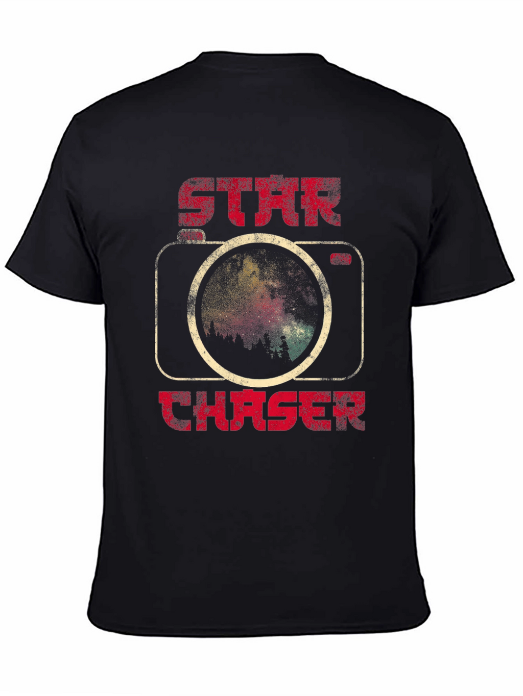 Star Chaser Graphic Tee - Black Astronomy Shirt