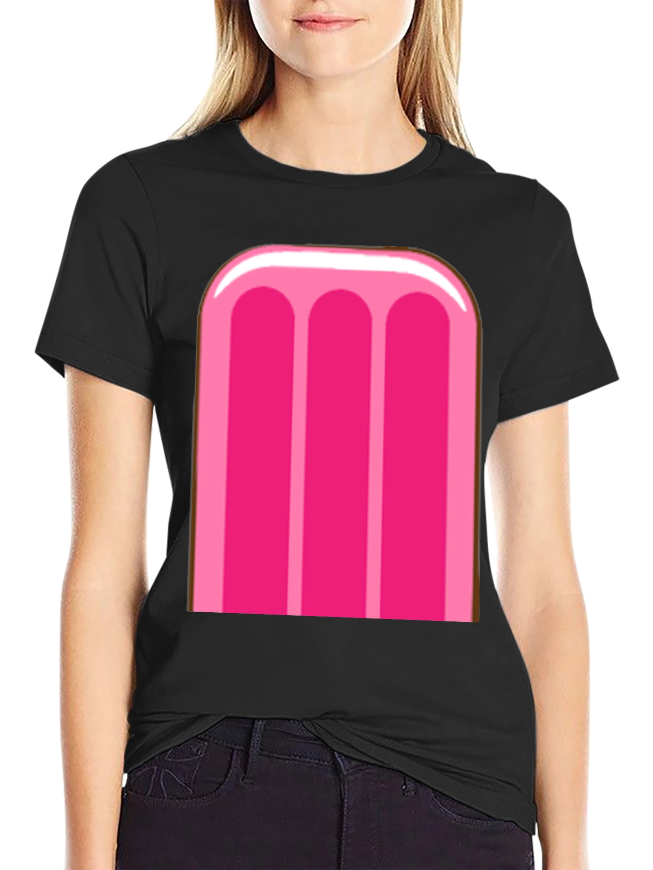 Pink Popsicle Graphic Tee - Fun Summer T-Shirt