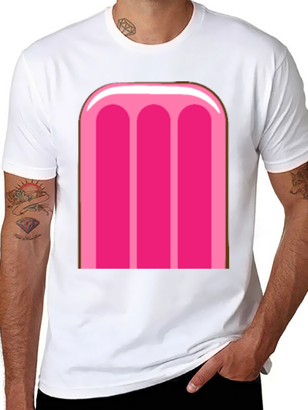 Pink Popsicle Graphic Tee - Fun Summer T-Shirt