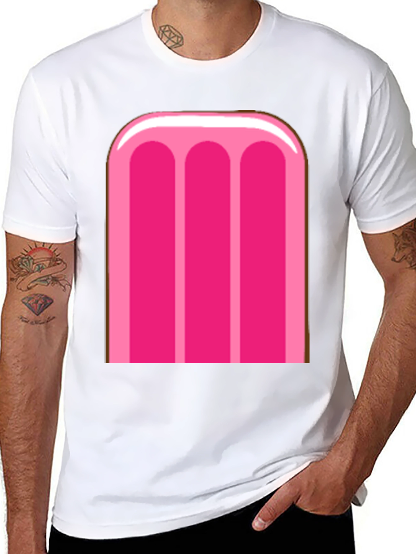 Pink Popsicle Graphic Tee - Fun Summer T-Shirt