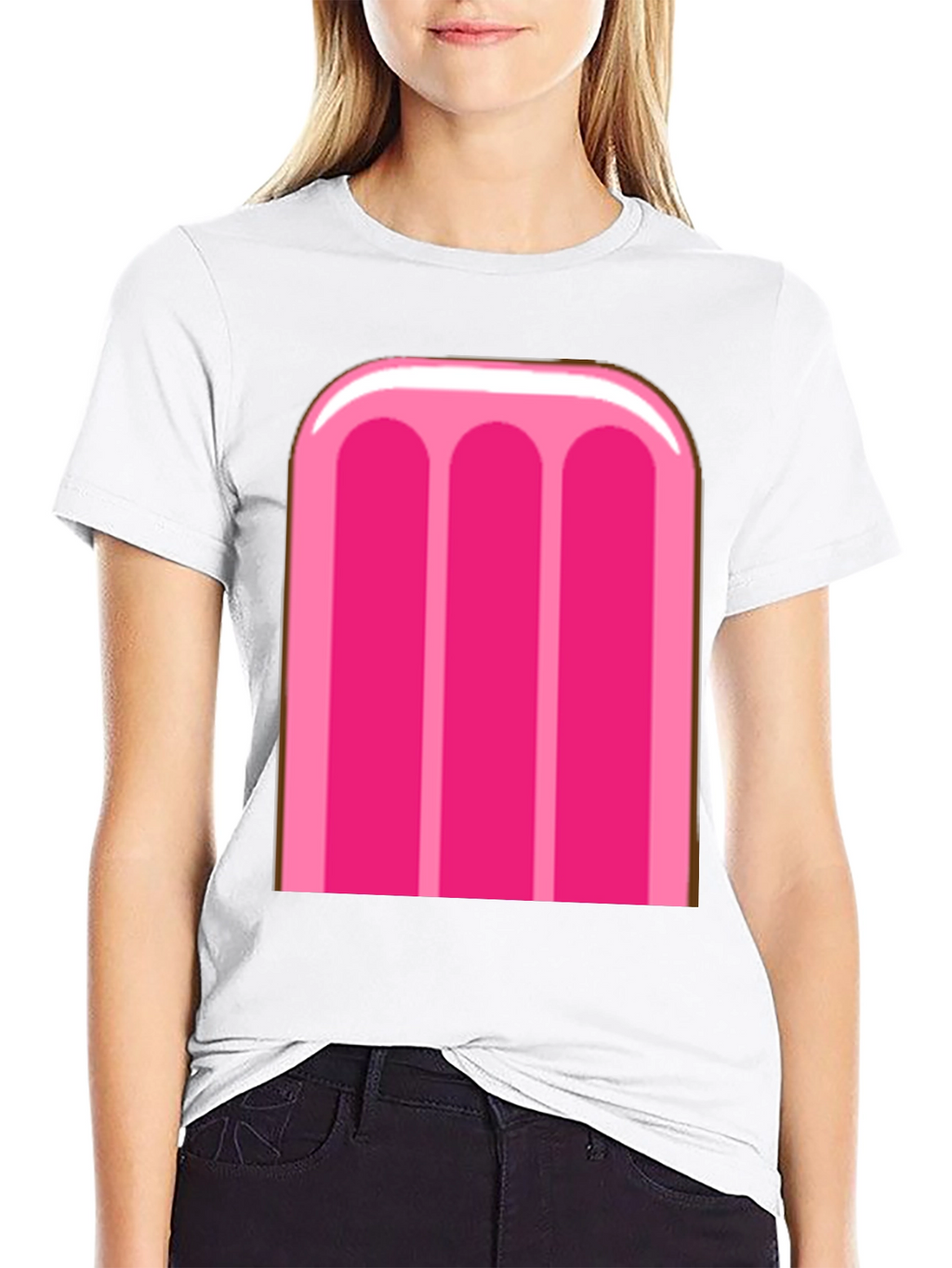 Pink Popsicle Graphic Tee - Fun Summer T-Shirt