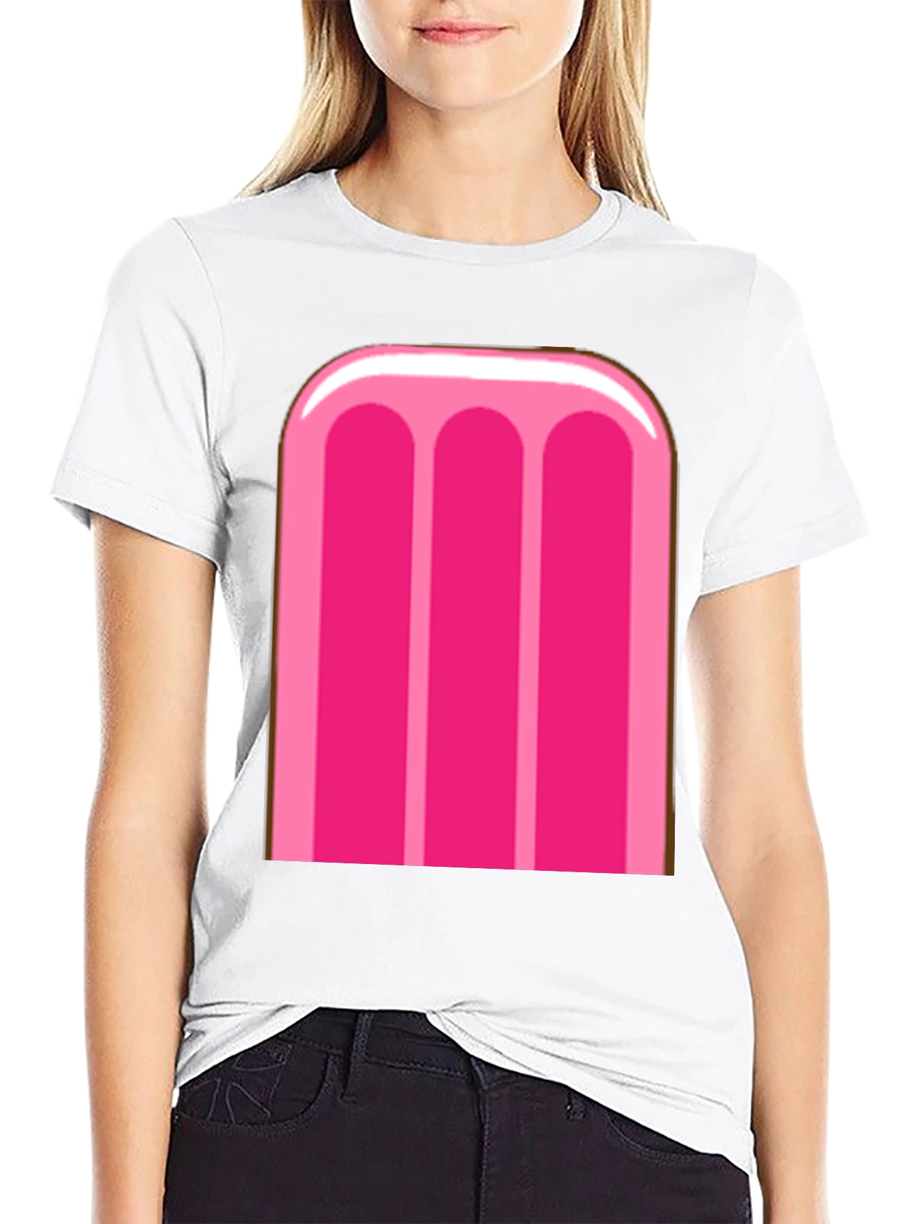 Pink Popsicle Graphic Tee - Fun Summer T-Shirt