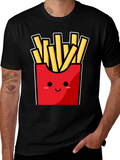 Funny Fries T-Shirt - Cute Cartoon Food Graphic Tee