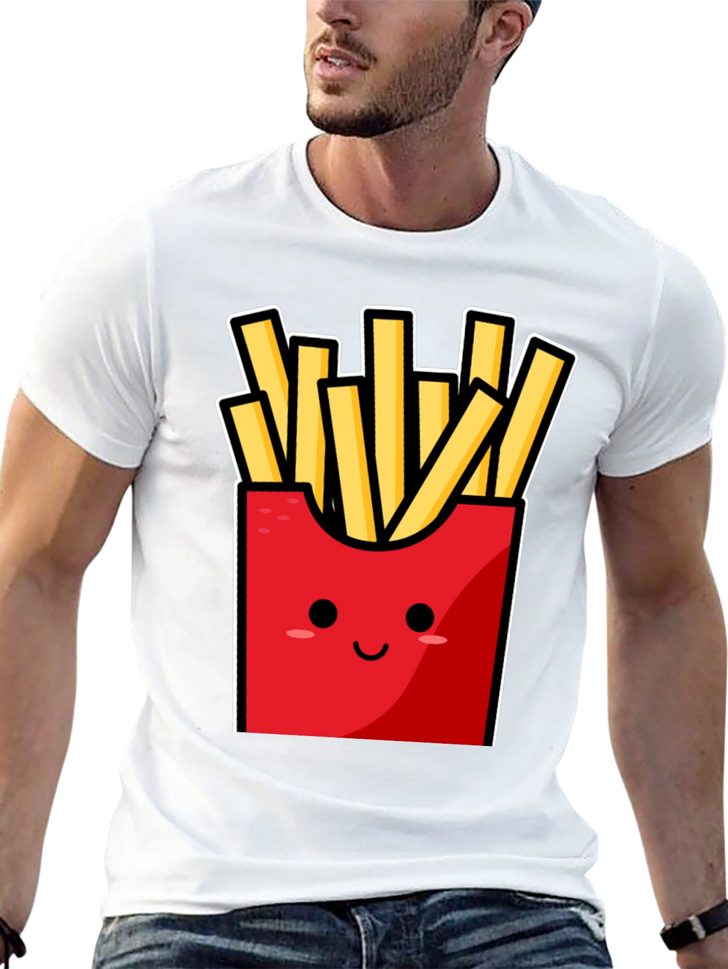 Funny Fries T-Shirt - Cute Cartoon Food Graphic Tee