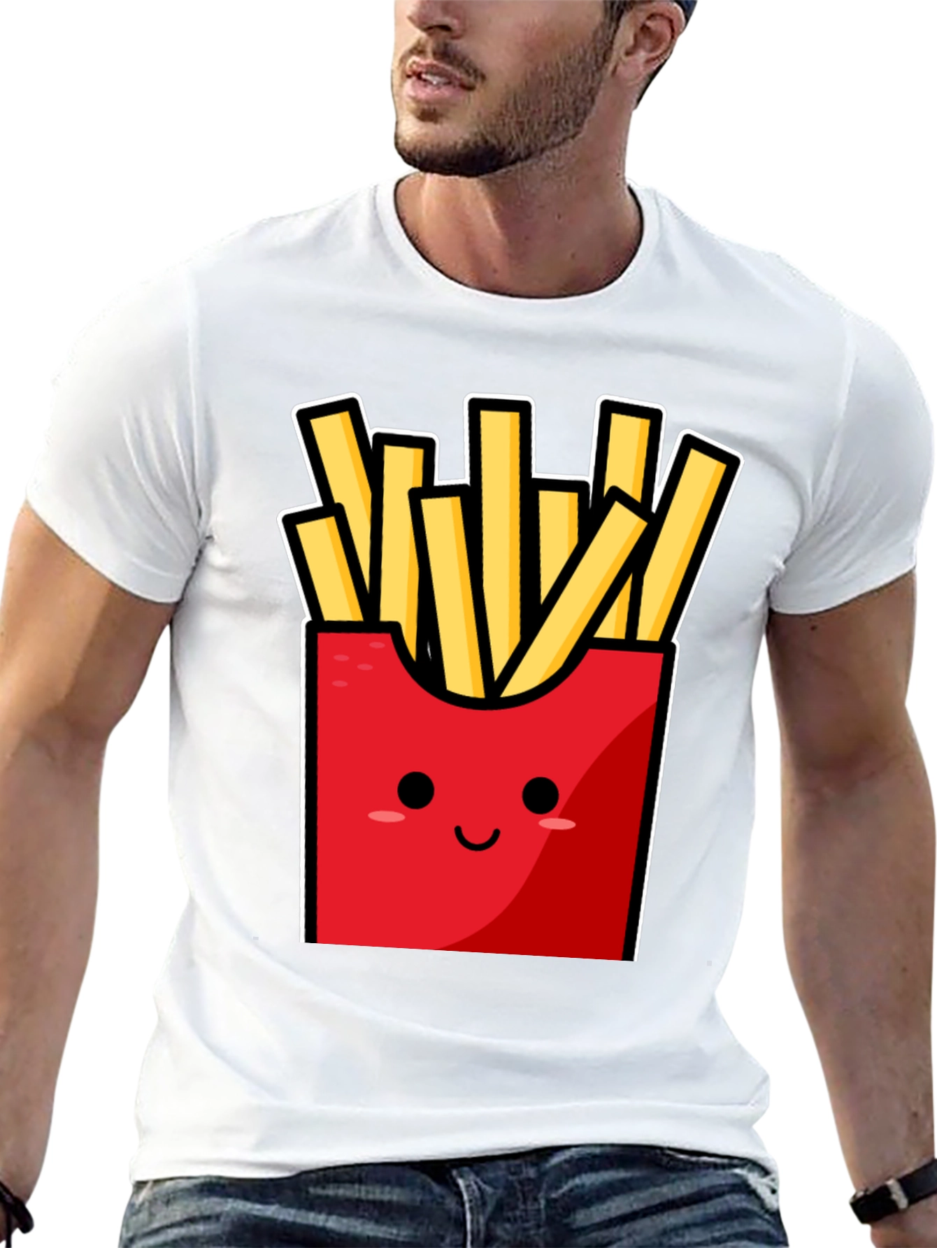 Funny Fries T-Shirt - Cute Cartoon Food Graphic Tee