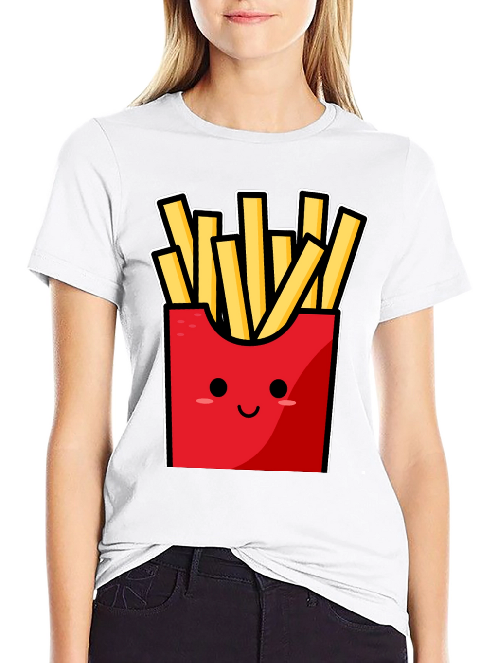 Funny Fries T-Shirt - Cute Cartoon Food Graphic Tee