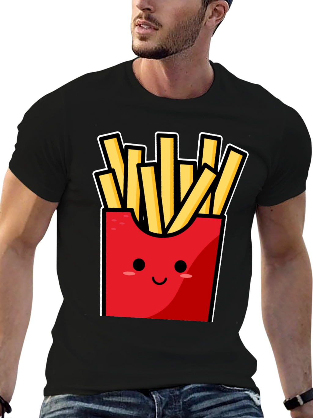 Funny Fries T-Shirt - Cute Cartoon Food Graphic Tee
