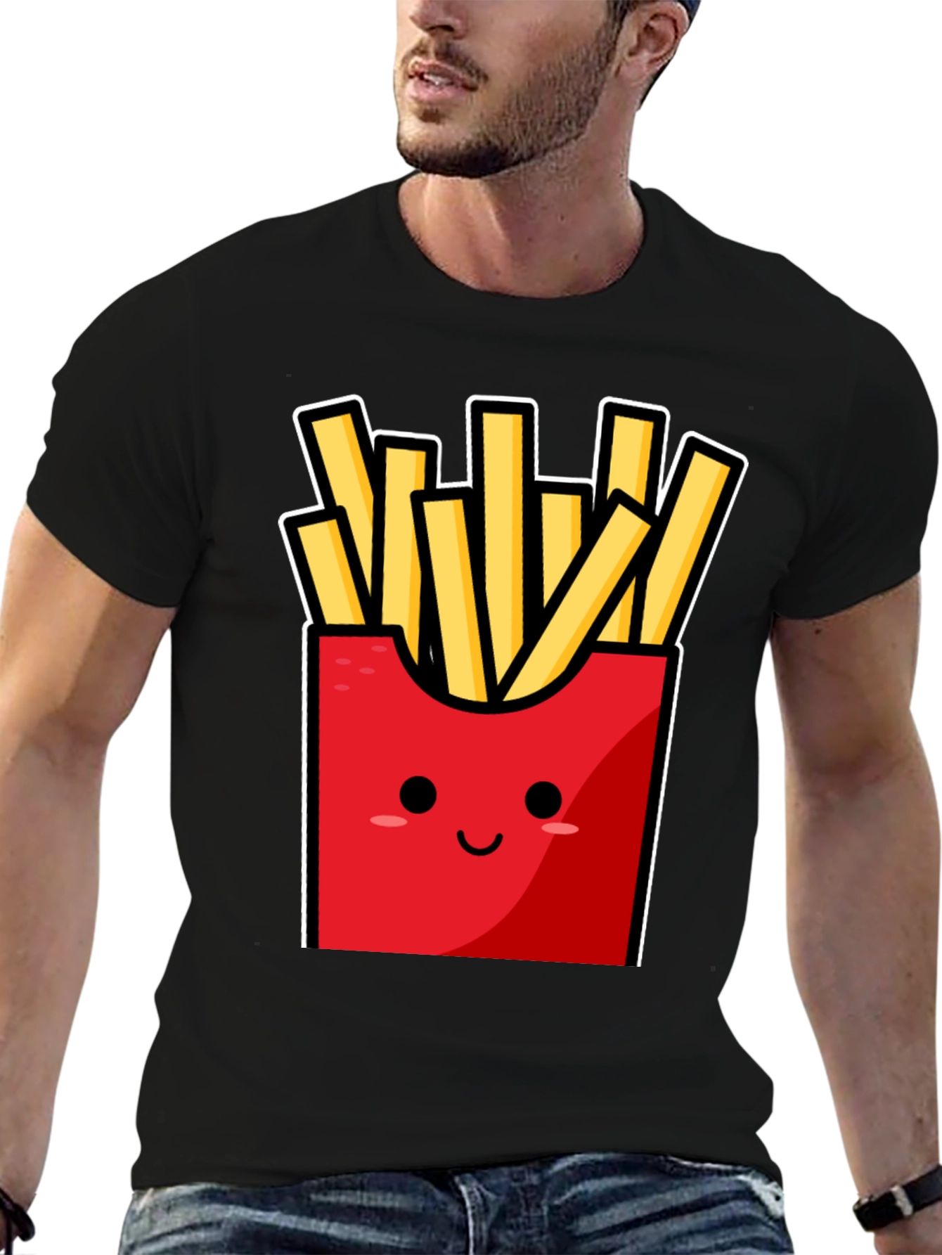 Funny Fries T-Shirt - Cute Cartoon Food Graphic Tee