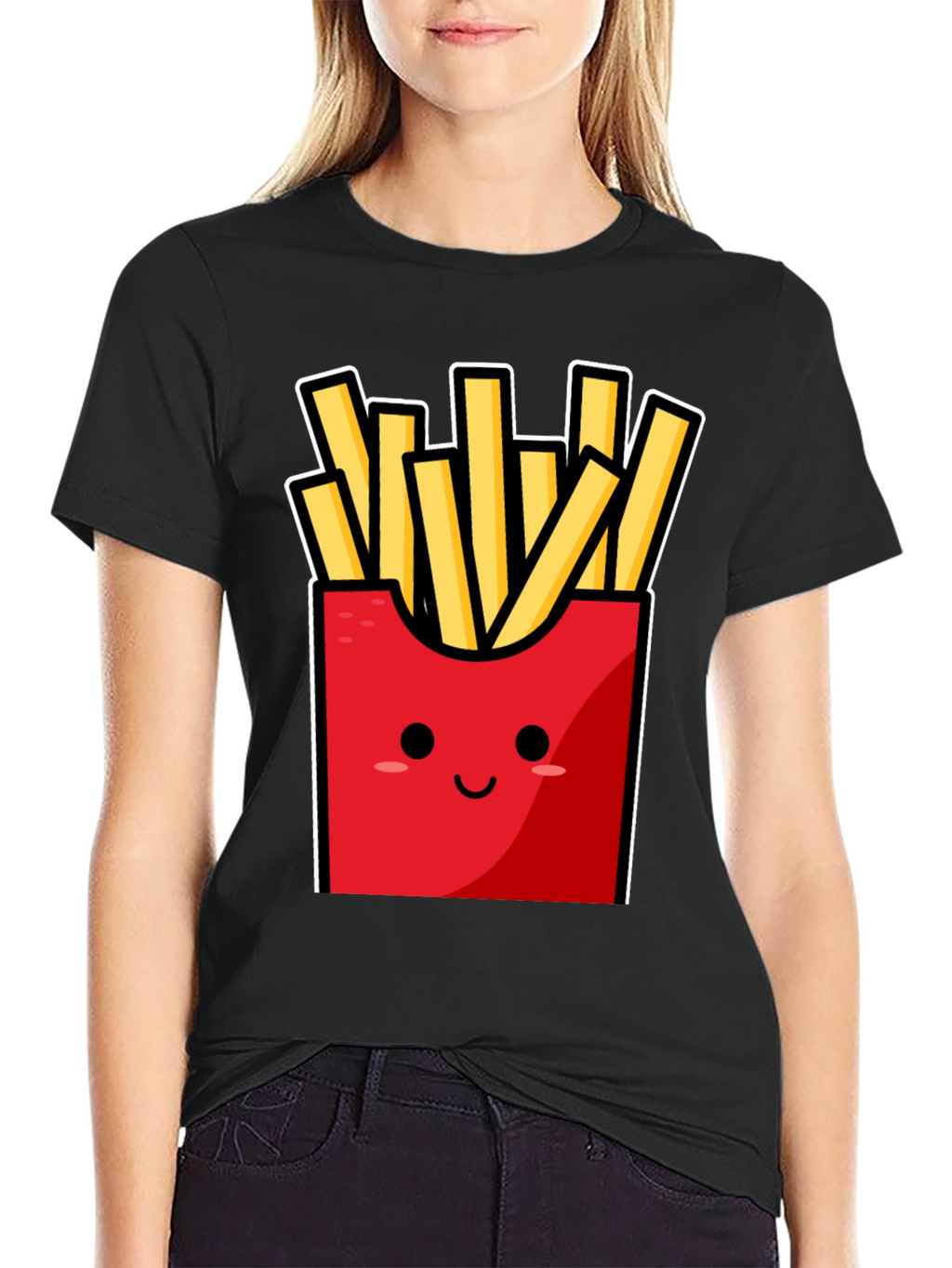 Funny Fries T-Shirt - Cute Cartoon Food Graphic Tee