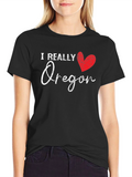 I Really Heart Oregon Graphic T-Shirt
