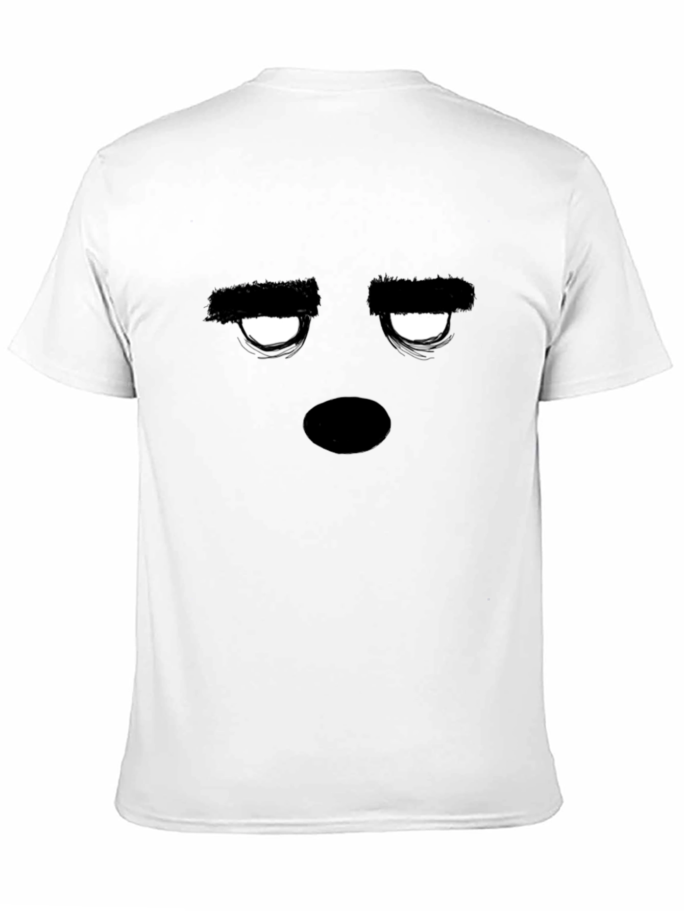 Expressionless Face Black Graphic Tee