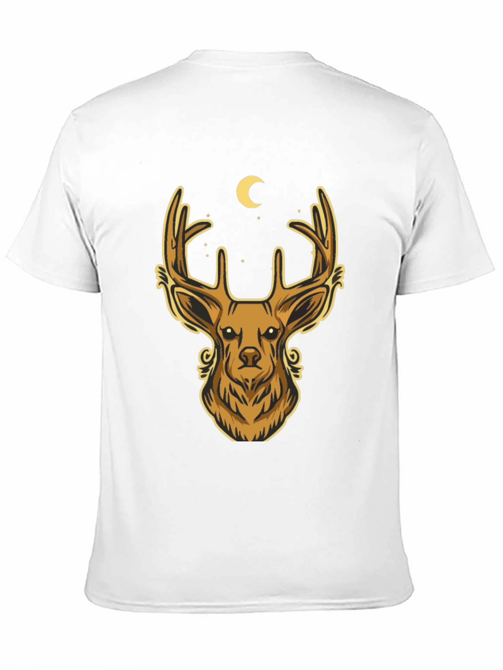 Deer Moon Graphic T-Shirt - Mens Black Tee