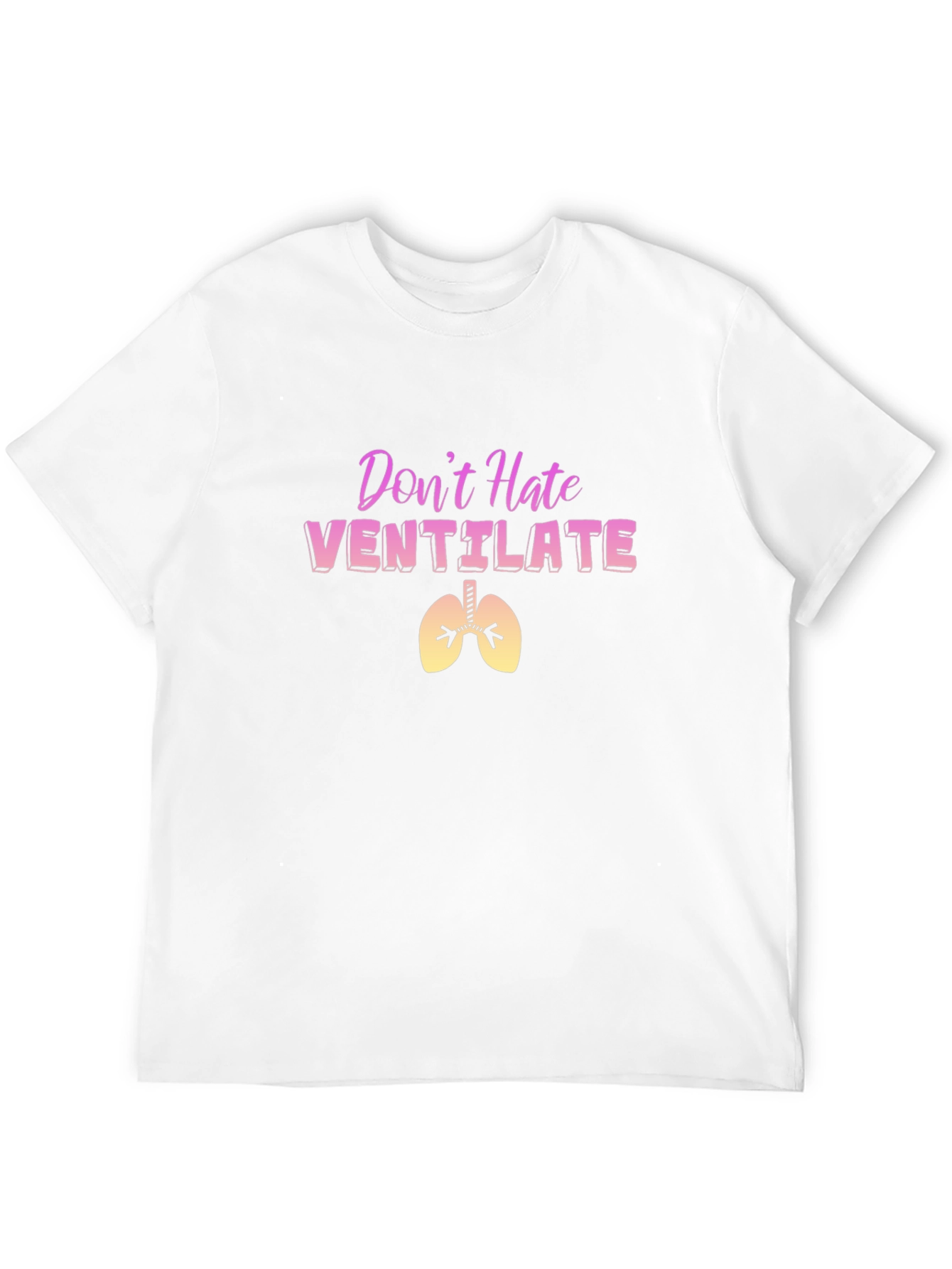 Dont Hate Ventilate Black T-Shirt