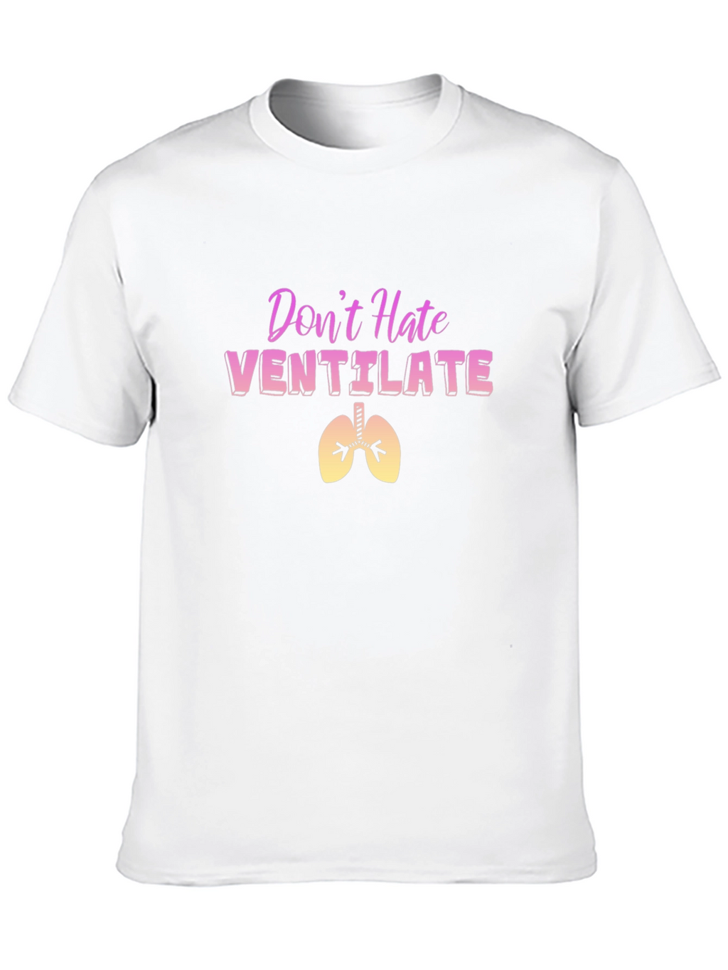 Dont Hate Ventilate Black T-Shirt