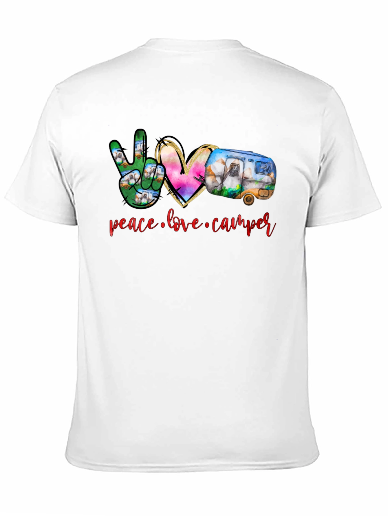 Peace Love Camper Black T-Shirt
