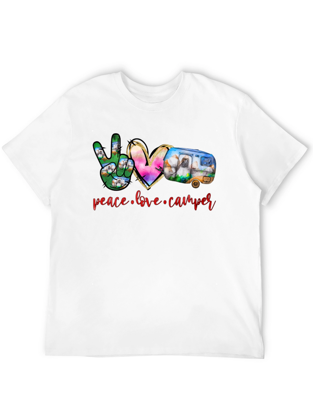 Peace Love Camper Black T-Shirt