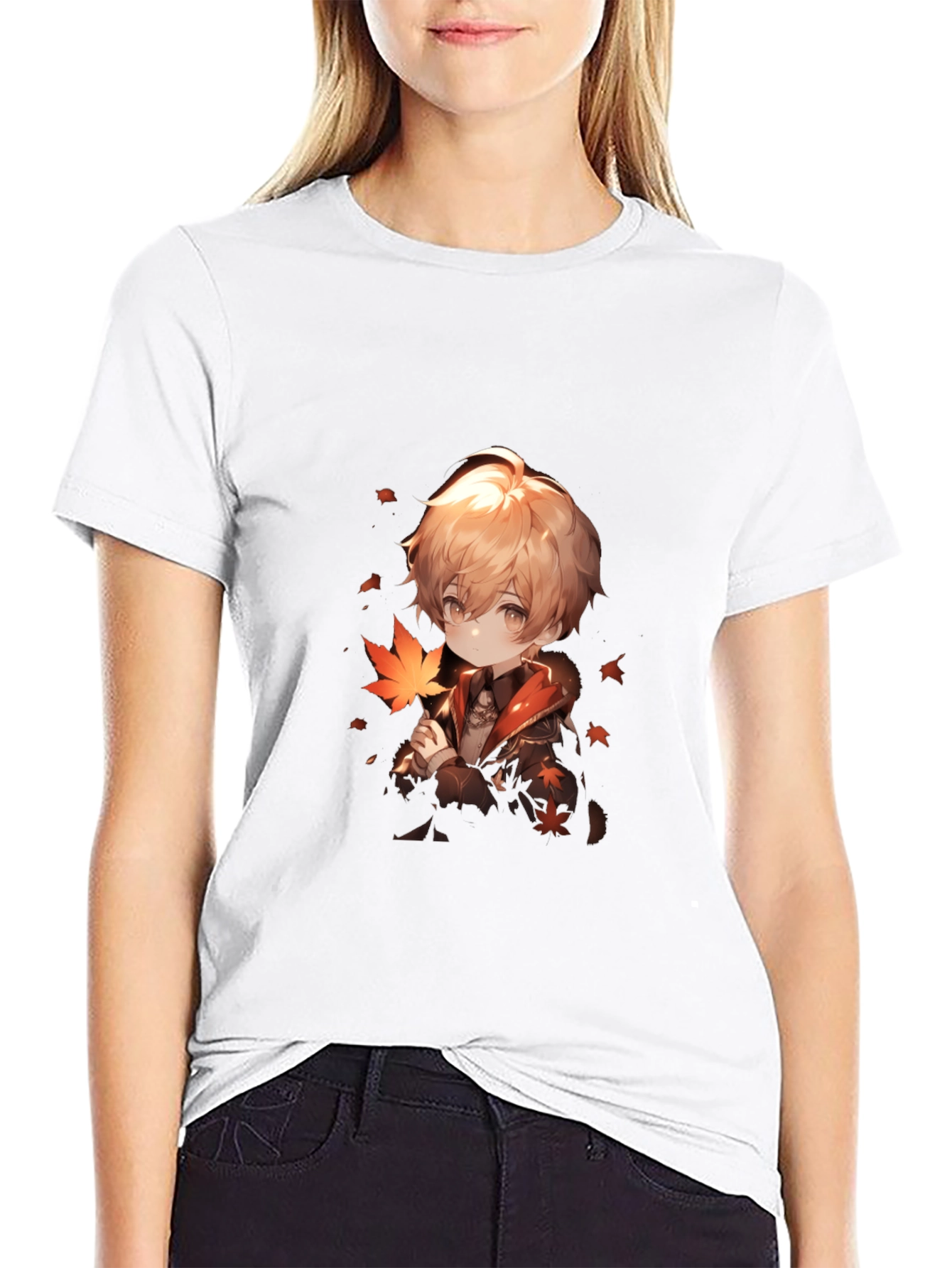Anime Boy Graphic Black Tee