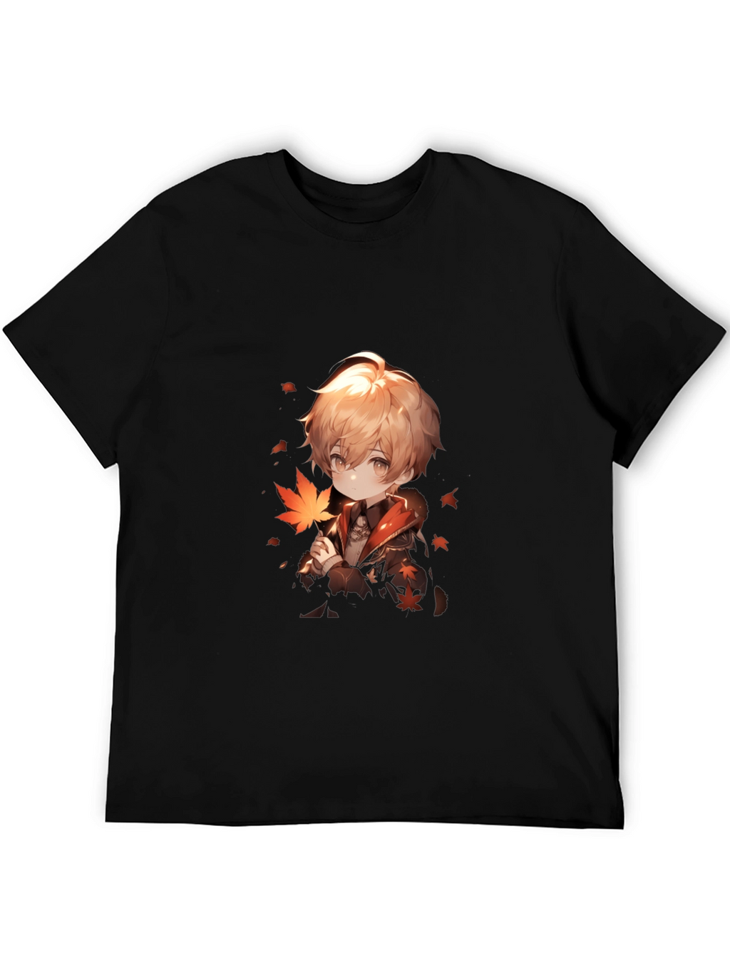 Anime Boy Graphic Black Tee
