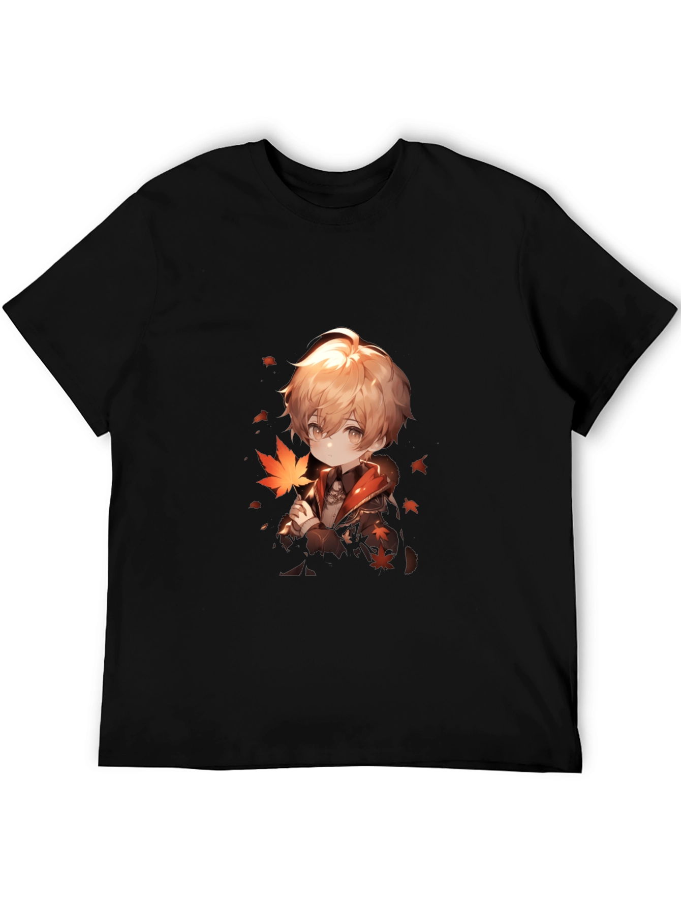 Anime Boy Graphic Black Tee