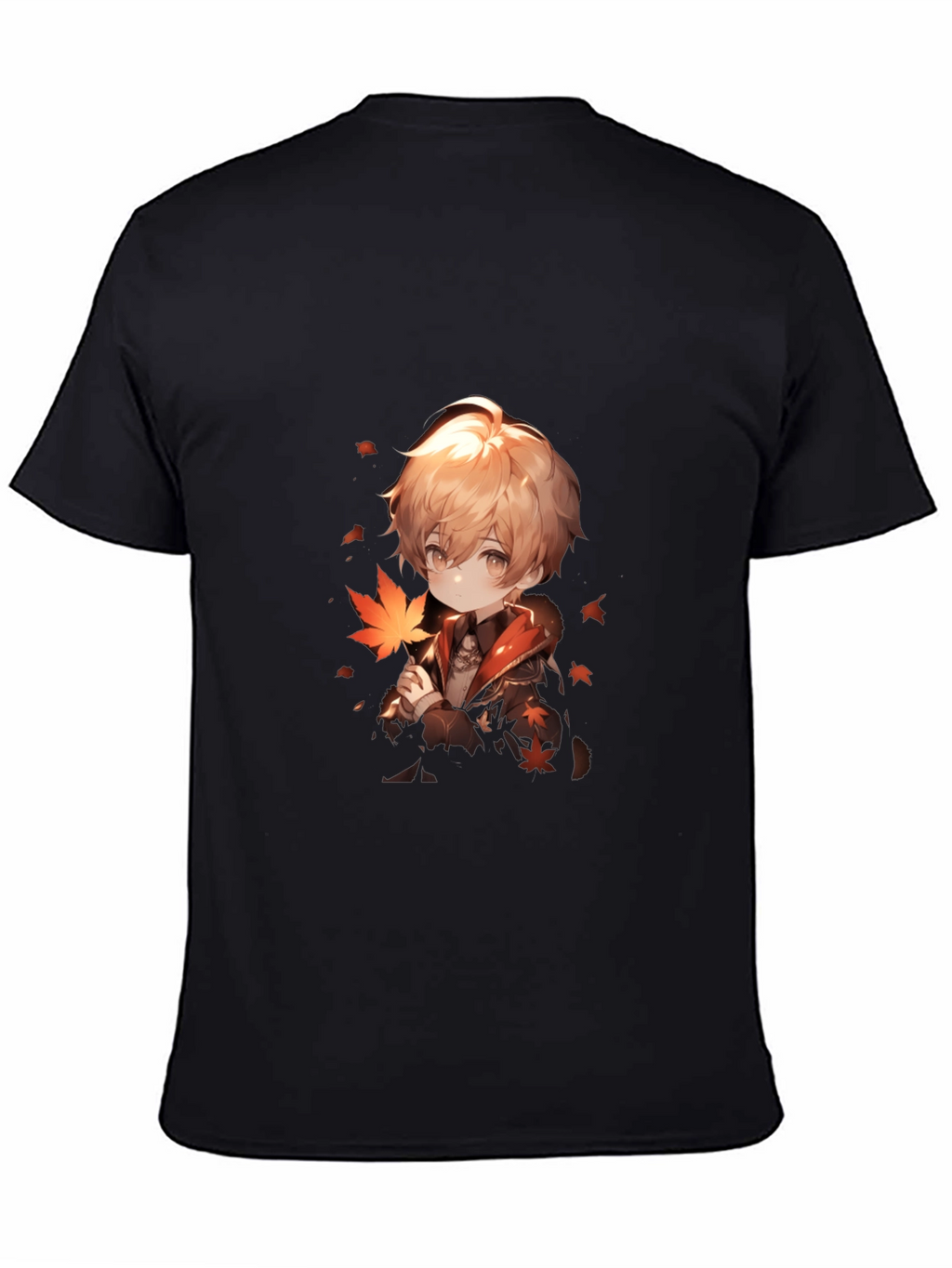 Anime Boy Graphic Black Tee