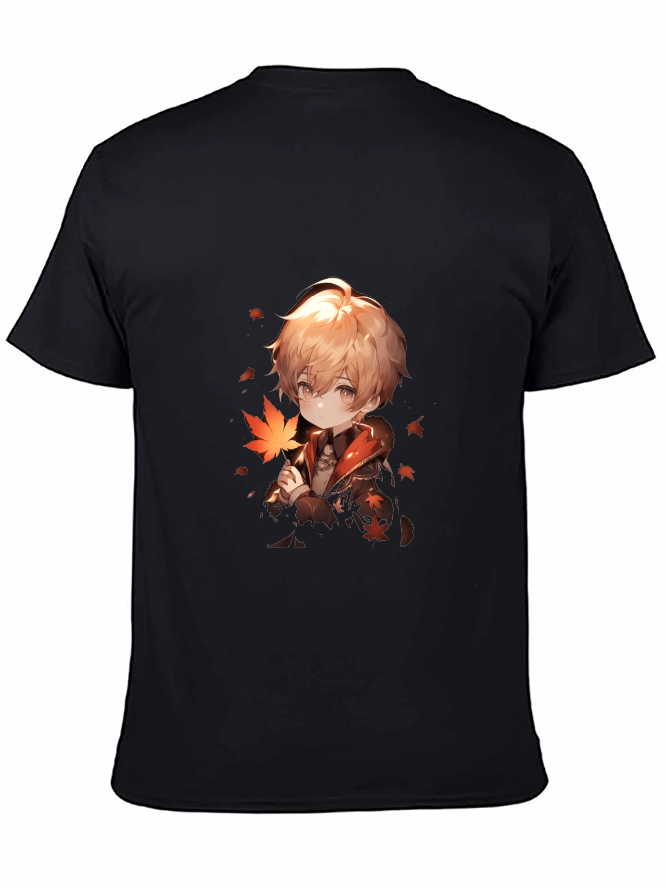Anime Boy Graphic Black Tee