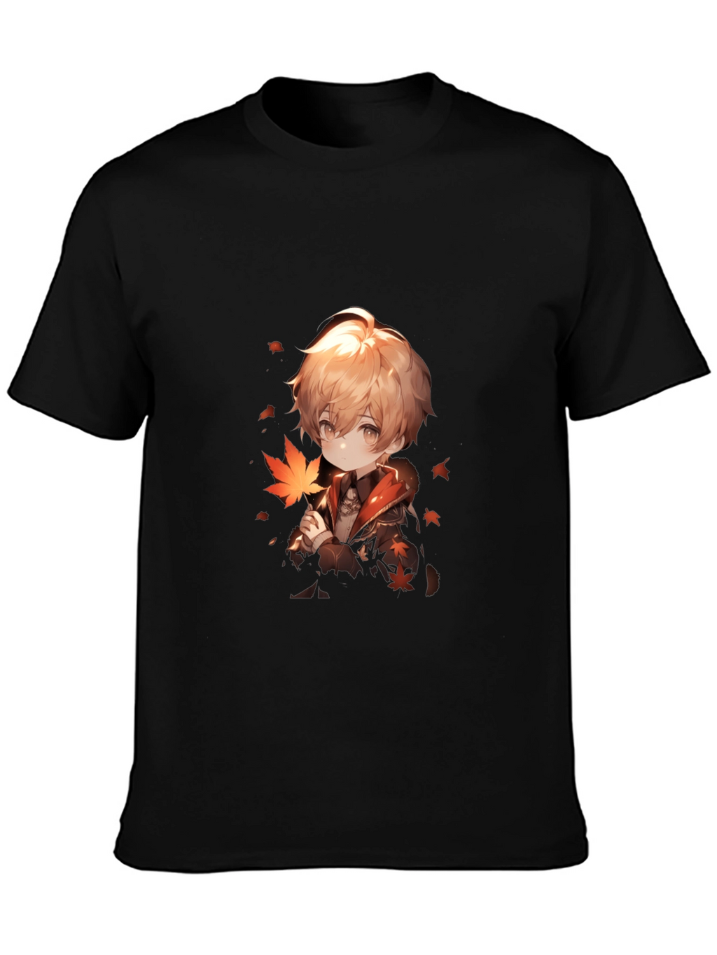 Anime Boy Graphic Black Tee