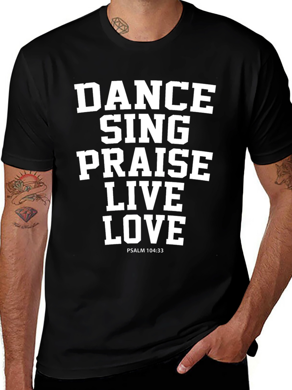 Dance Sing Praise Graphic Tee - Christian Apparel