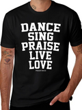 Dance Sing Praise Graphic Tee - Christian Apparel