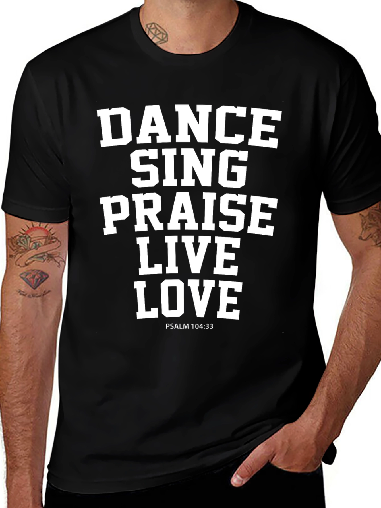 Dance Sing Praise Graphic Tee - Christian Apparel