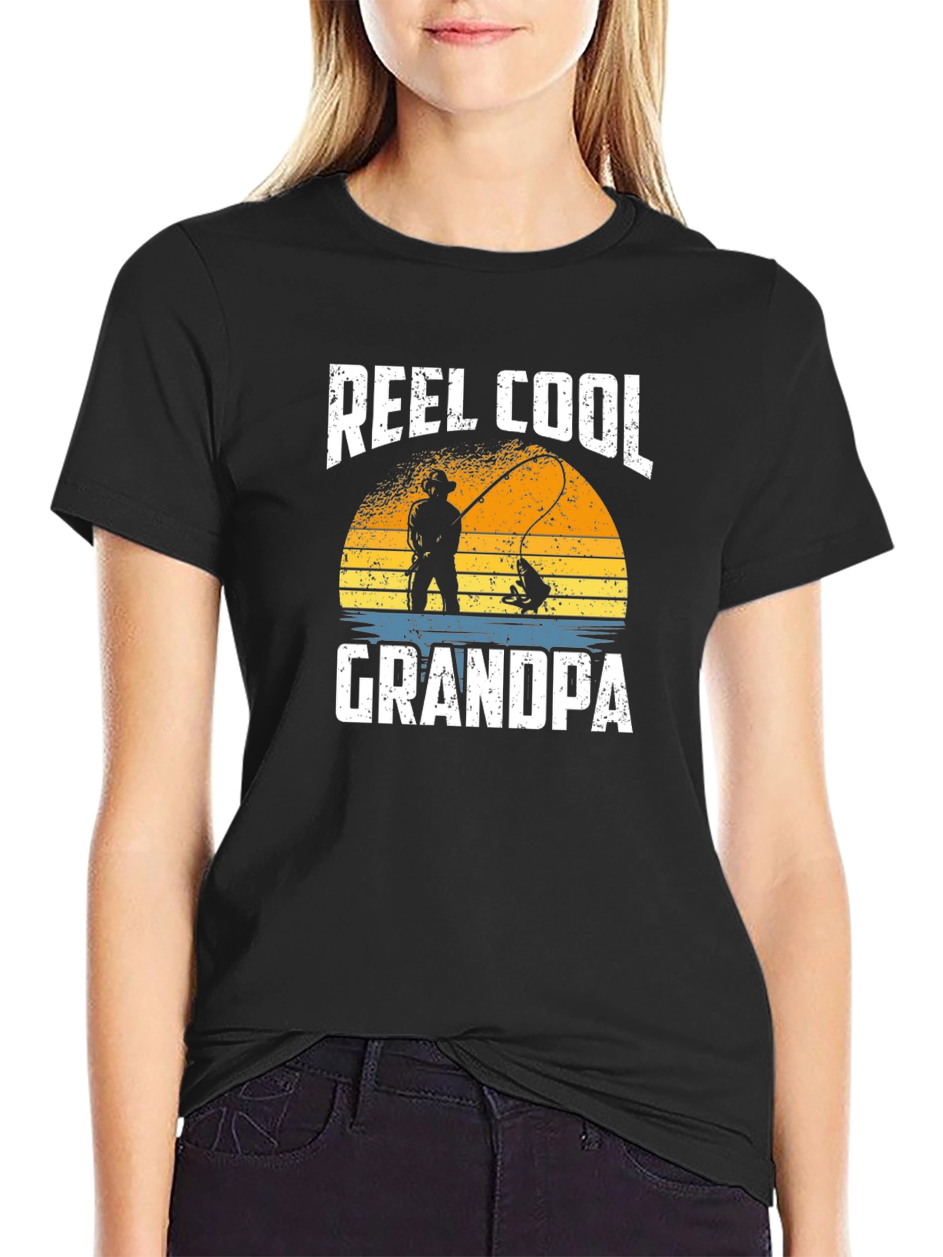 Reel Cool Grandpa Fishing T-Shirt