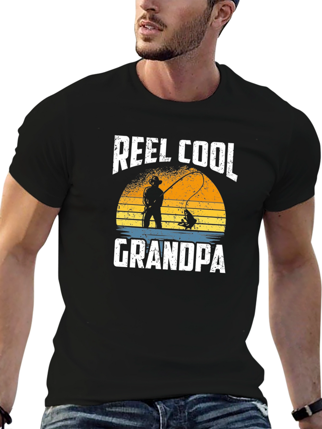 Reel Cool Grandpa Fishing T-Shirt