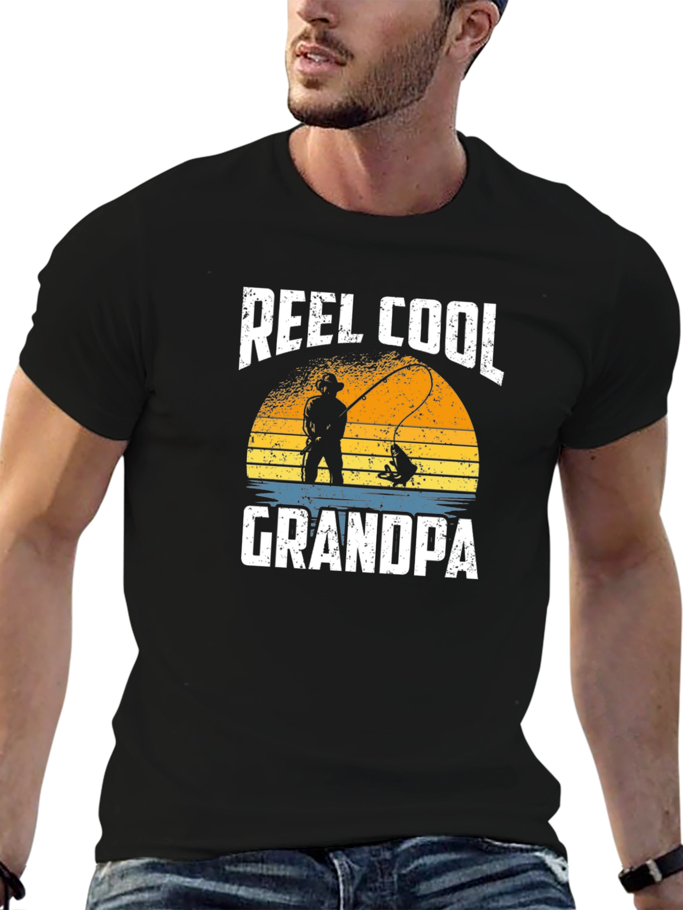 Reel Cool Grandpa Fishing T-Shirt